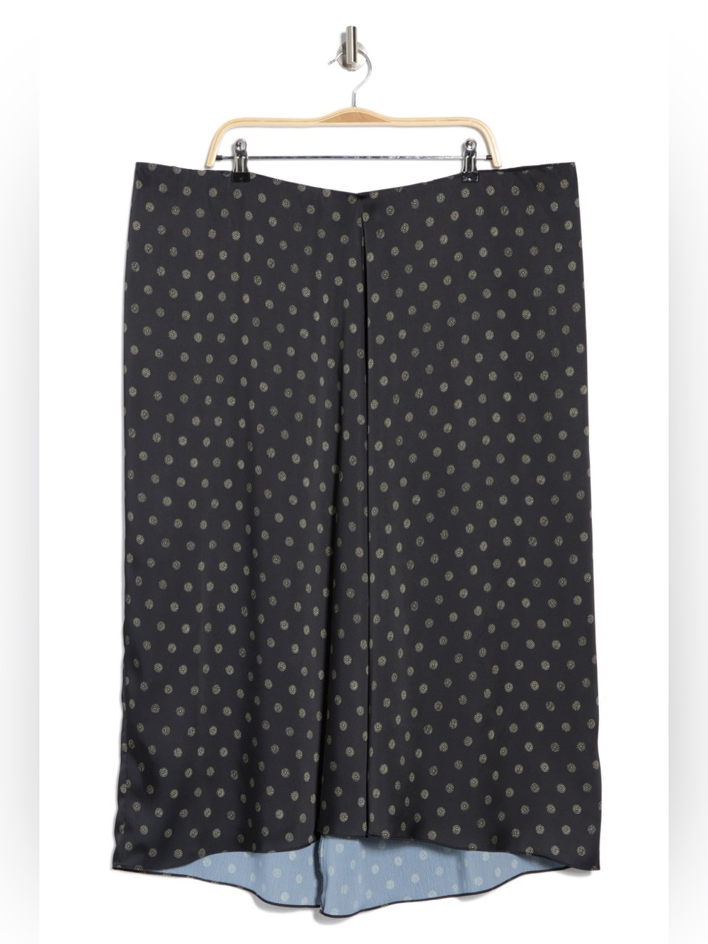 New w/tags $365 VINCE SKIRT Sun Dot Draped Slip, silky, hi-low, plus size 20
